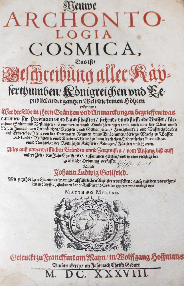 Große Abbildung Nr.2: 124-1896 Gottfried,J.L.: (Verschiedene Länder - Geschichte, Merian)