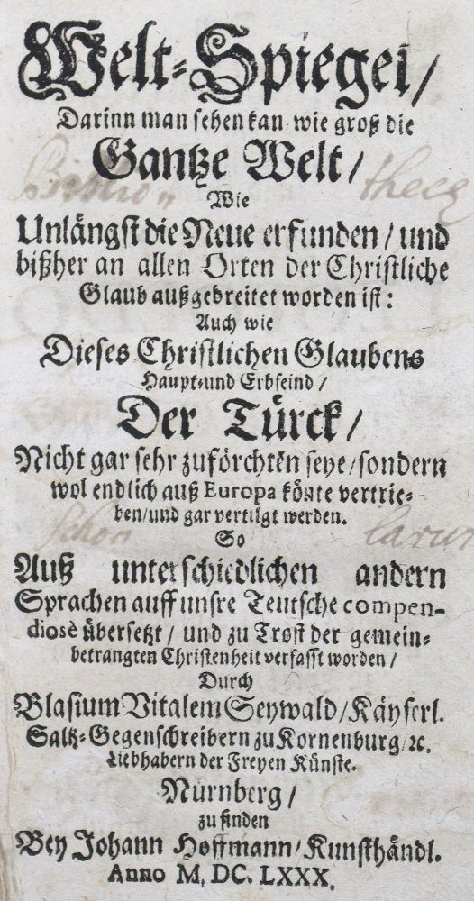 Große Abbildung Nr.2: 124-1908 Seywald,B.v.: (Verschiedene Länder - Geschichte)