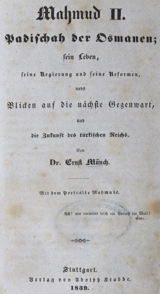 Große Abbildung Nr.2: 124-1918 Münch,E.: (Verschiedene Länder - Geschichte, Türkei)