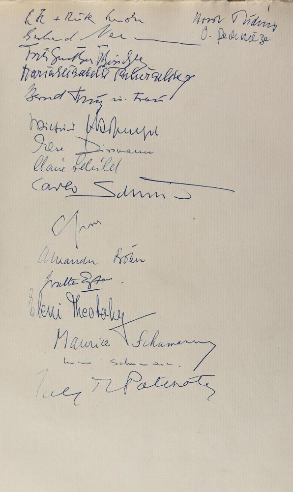 Große Abbildung Nr.2: 124-1935 Gästebuch: (Autographen)
