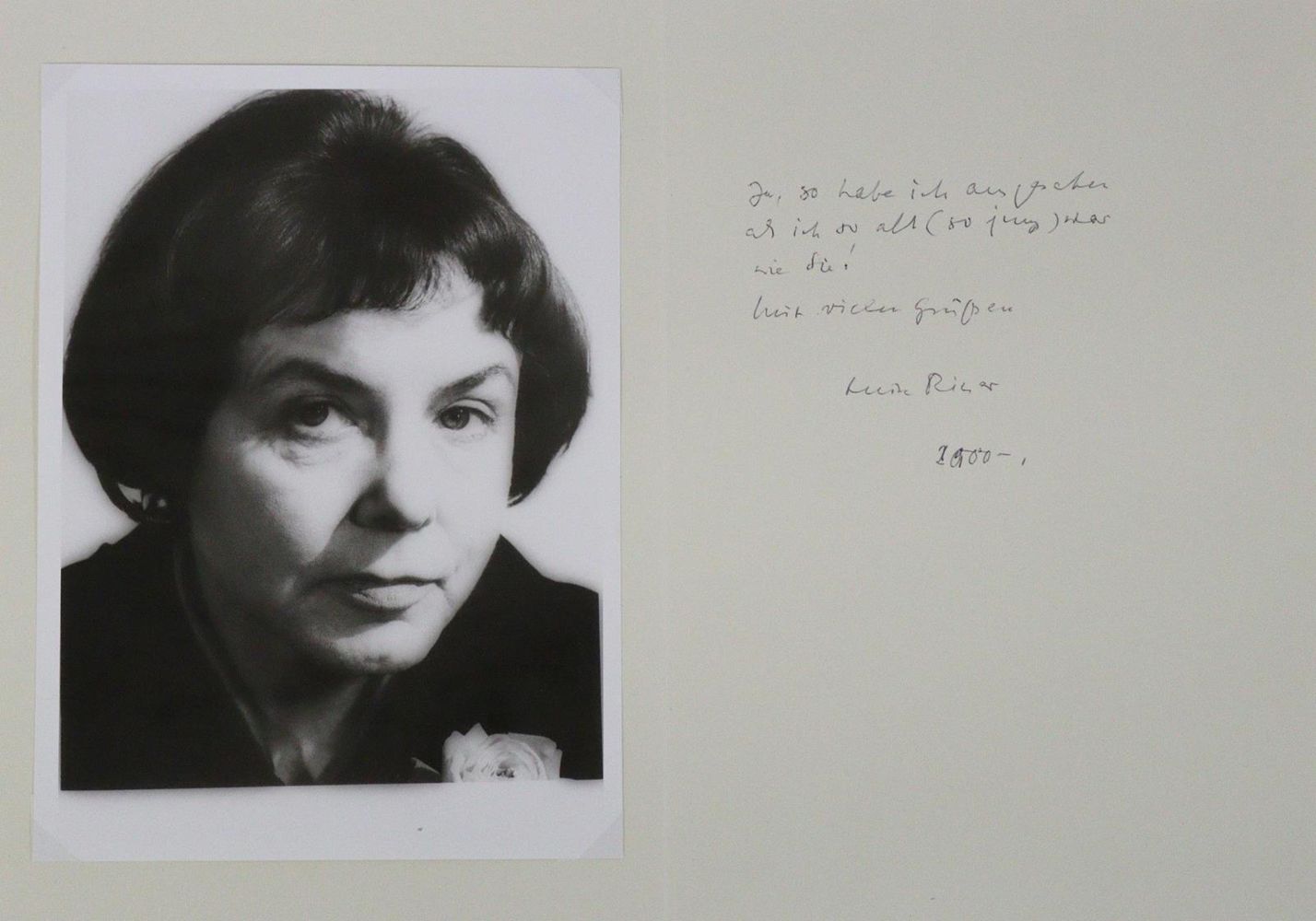 Große Abbildung Nr.2: 124-1955 Rinser, Luise: (Autographen)