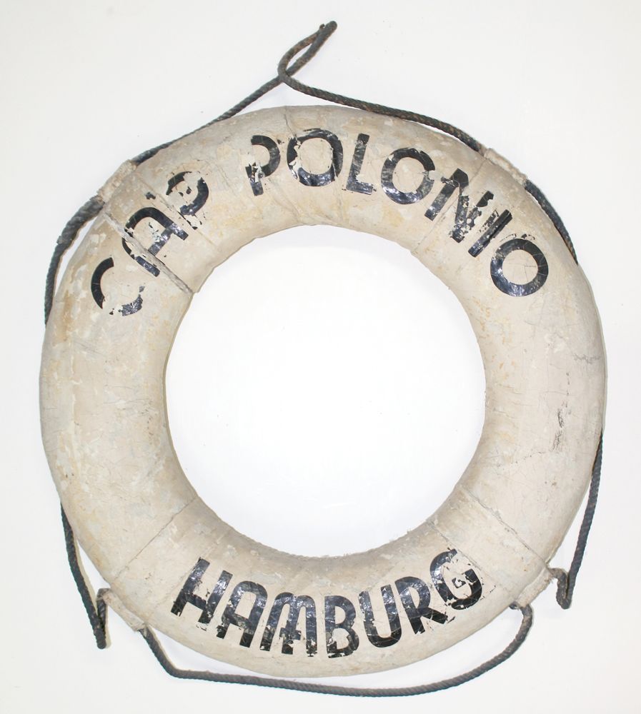 Große Abbildung Nr.1: 124-2009 Rettungsring der Cap Polonio: (Varia, Seewesen)