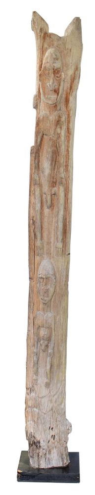 Große Abbildung Nr.1: 124-2042 Kulthauspfosten Sepik: (Afrika, Sammlung Nerlich München)