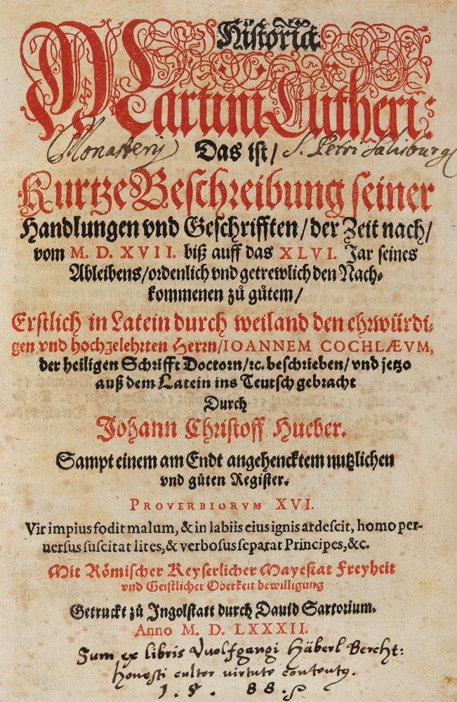 Große Abbildung Nr.1: 124-205 Cochlaeus,J.: (Luther)