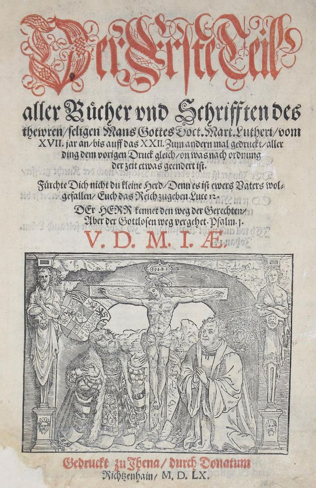 Große Abbildung Nr.1: 124-208 Luther,M.: (Alte Drucke, Handschriften und Theologie)