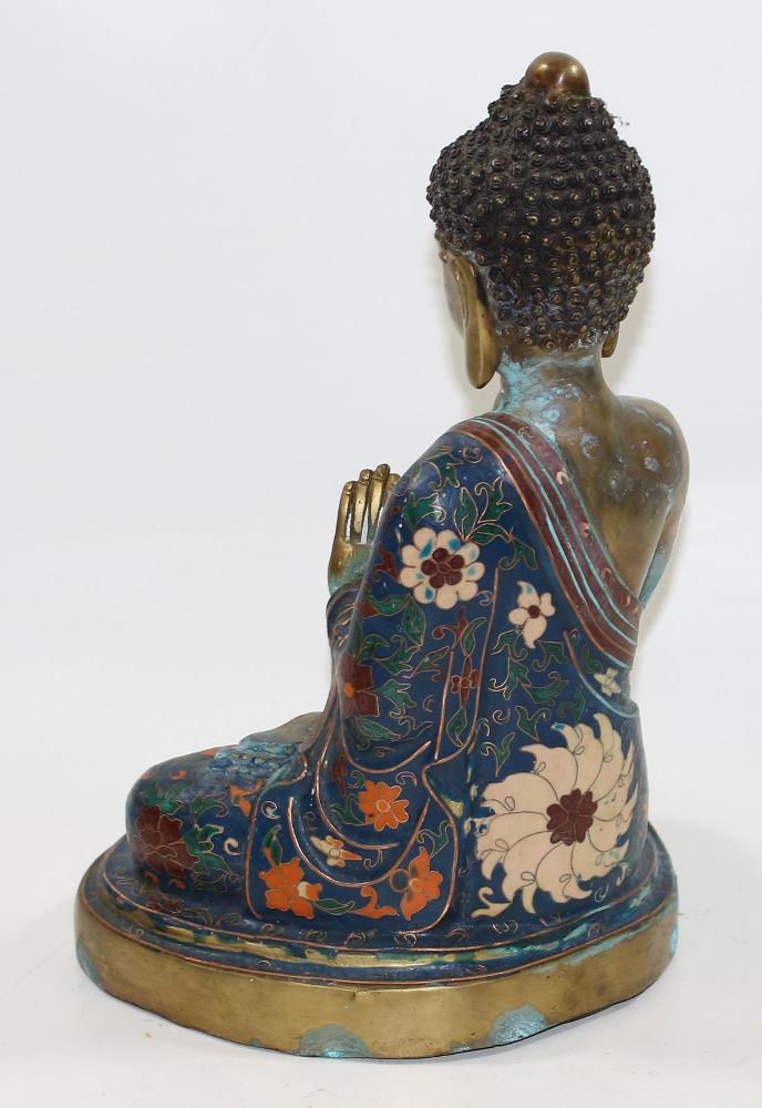 Große Abbildung Nr.2: 124-2105 Cloisonné Buddha: (Asiatika)