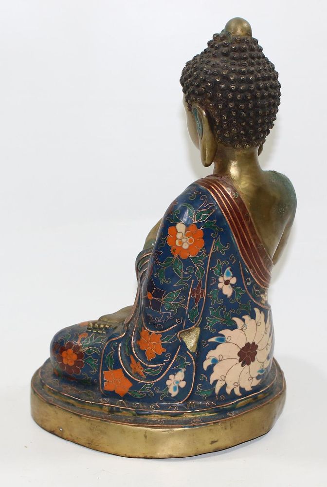 Große Abbildung Nr.2: 124-2106 Cloisonné Buddha: (Asiatika)
