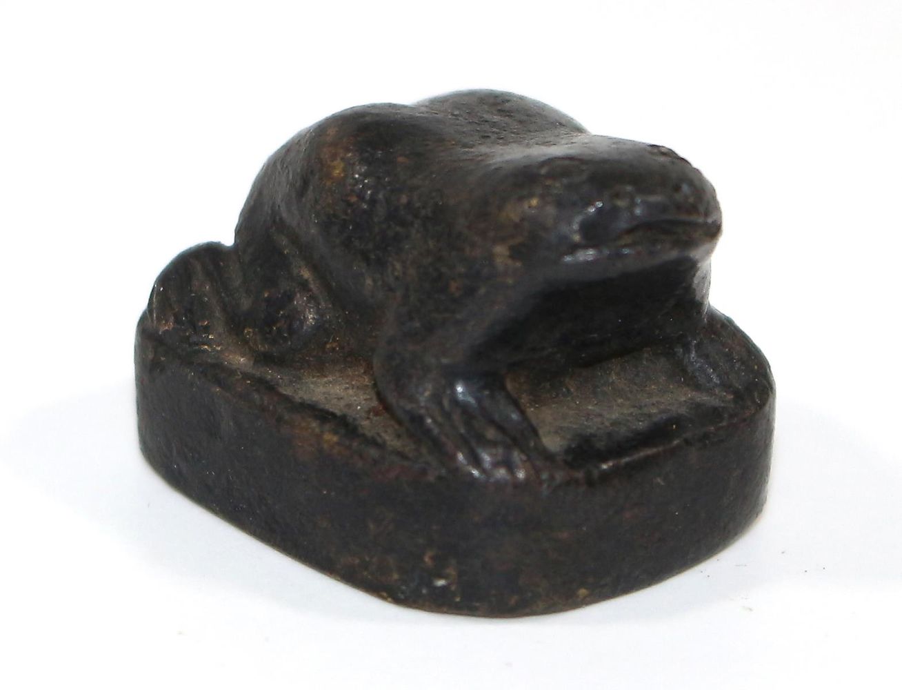 Große Abbildung Nr.2: 124-2123 Frosch, Bronze, Japan Edo Periode: (Asiatika, Japan)