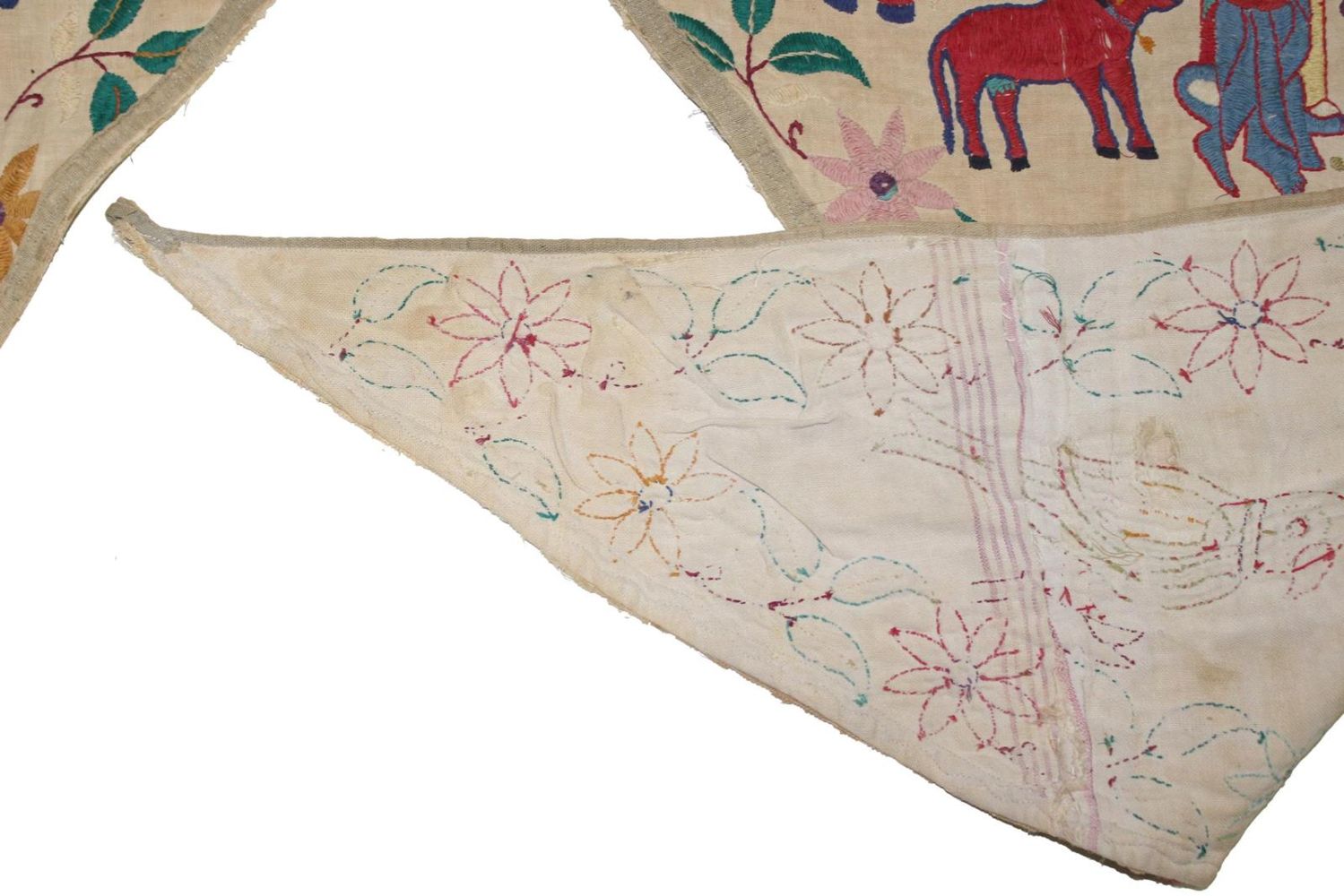 Große Abbildung Nr.3: 124-2127 Kantha Türbehang.: (Asiatika)