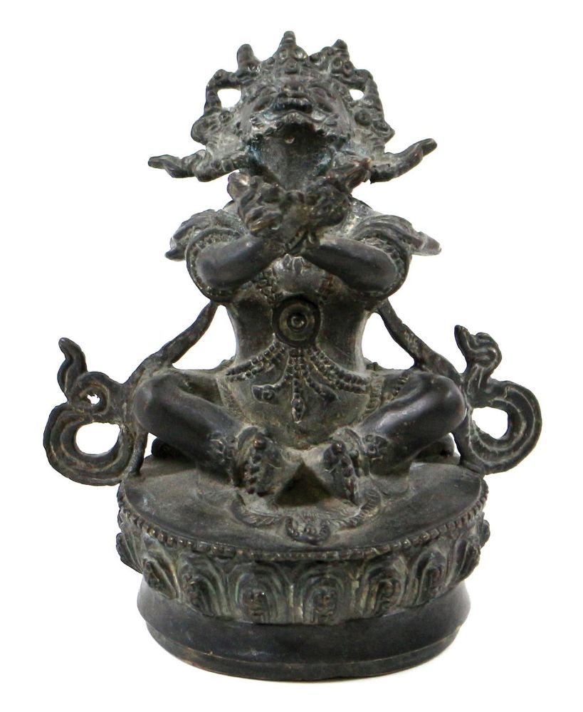 Große Abbildung Nr.1: 124-2133 Mahakala sitzend.: (Asiatika)
