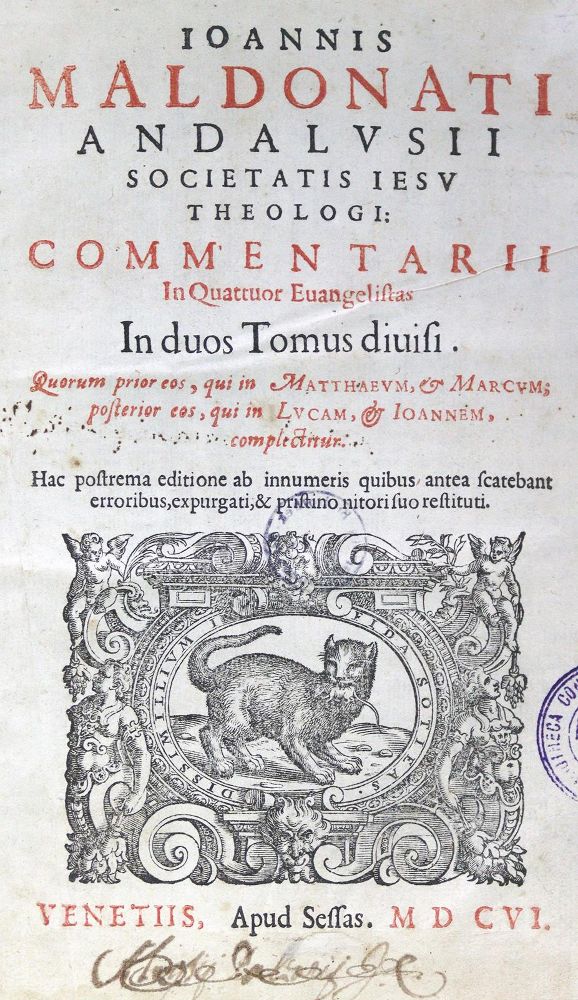 Große Abbildung Nr.1: 124-214 Maldonado,J.de.: (Alte Drucke, Handschriften und Theologie)