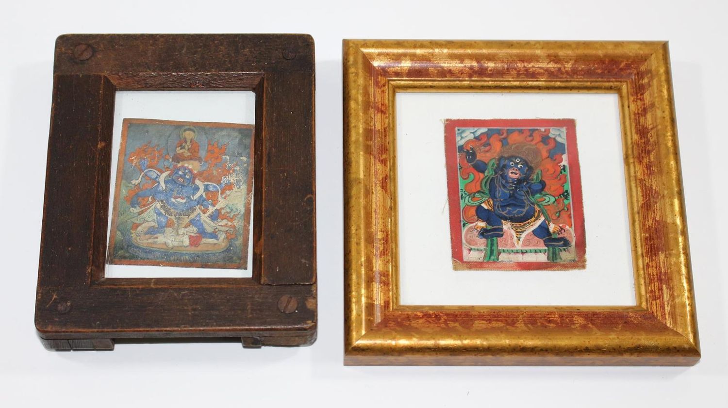 Große Abbildung Nr.2: 124-2152 Miniaturthangkas: (Asiatika, Thangka)