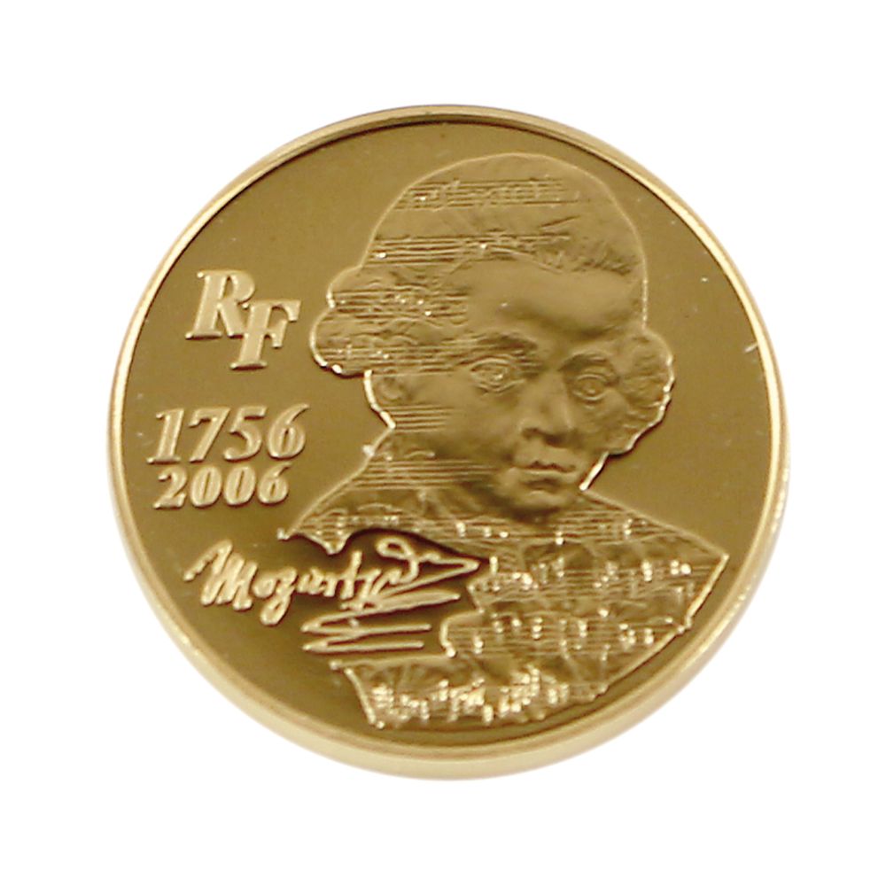 Große Abbildung Nr.2: 124-2169 10 Euro Gold Mozart: (Münzen und Medaillen)