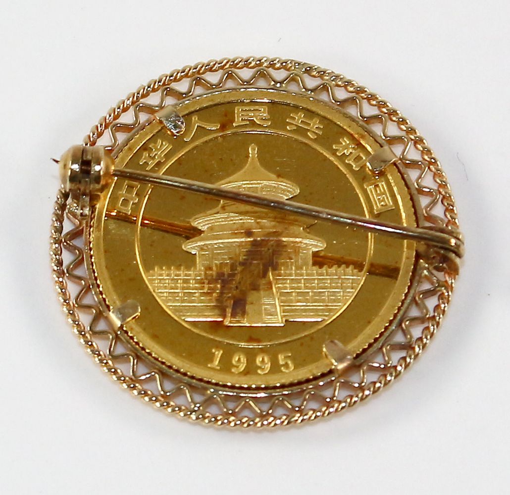 Große Abbildung Nr.2: 124-2170 1/4 oz. Goldpanda 1995: (Münzen und Medaillen)