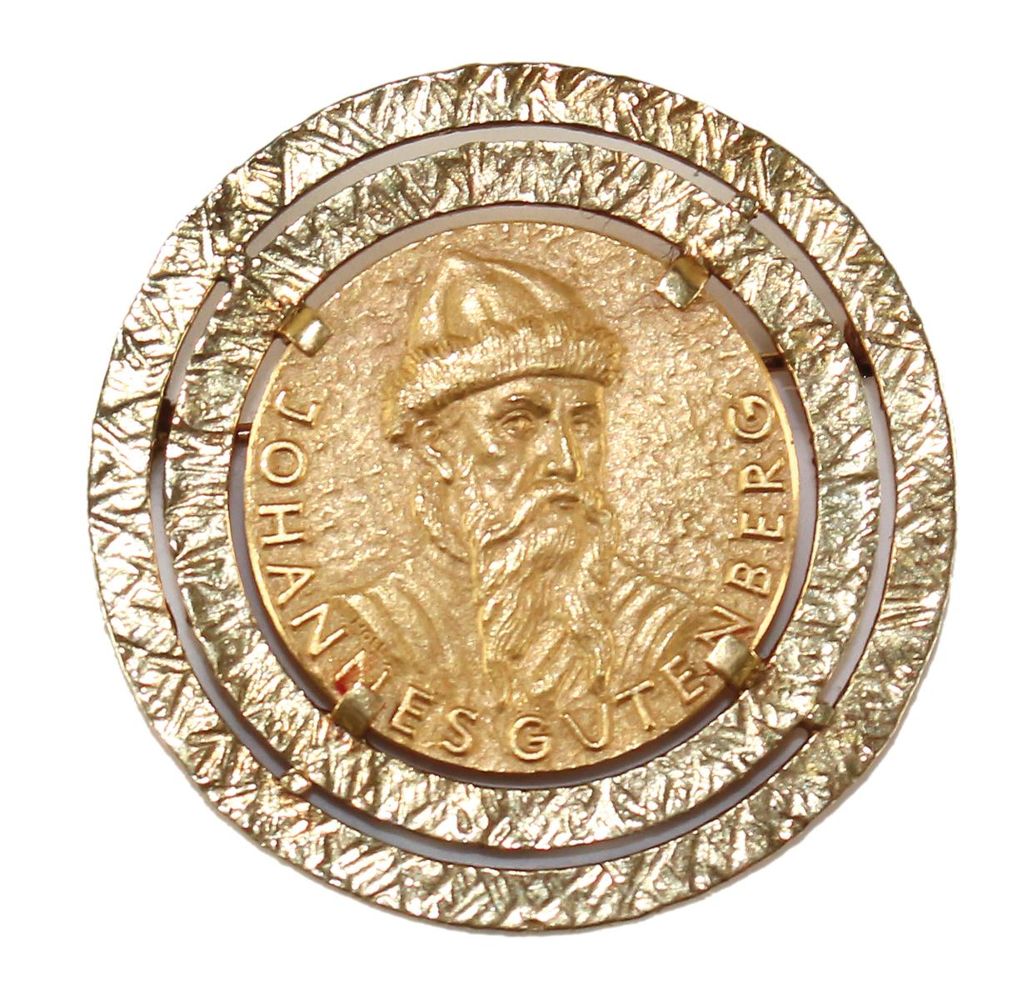 Große Abbildung Nr.1: 124-2173 Gutenberg, J. 900 GG: (Münzen und Medaillen)