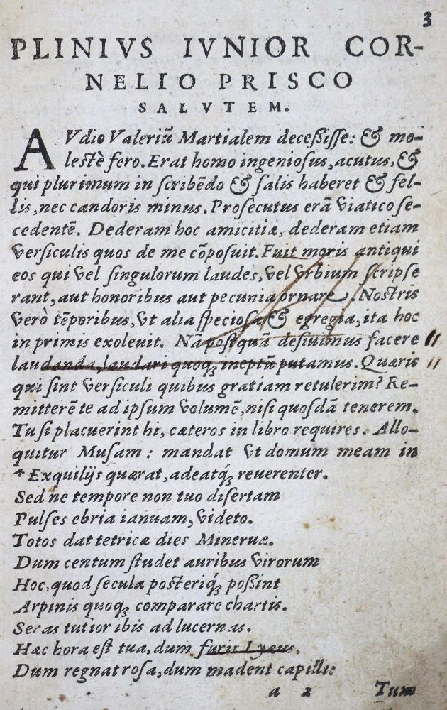 Große Abbildung Nr.3: 124-219 Martialis,M.V.: (Alte Drucke, Handschriften und Theologie)