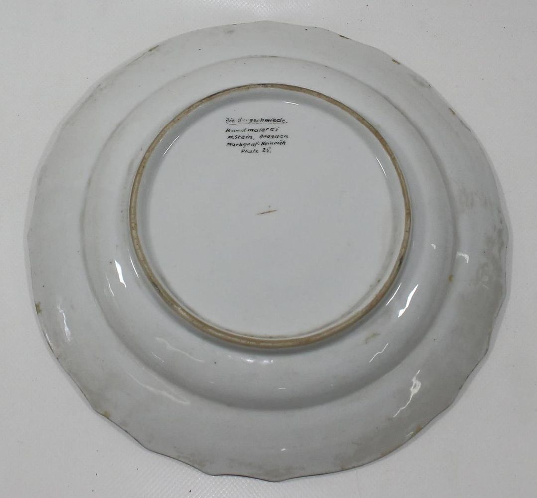 Große Abbildung Nr.2: 124-2199 Meissen Teichert Bildteller: (Porzellan u. Keramik, Meissen)