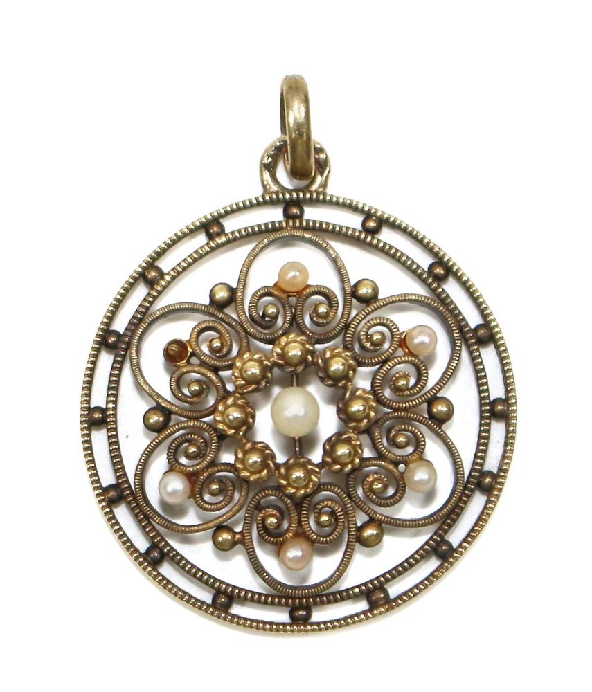 Große Abbildung Nr.1: 124-2213 Anhänger um 1890.: (Schmuck, Anhänger)