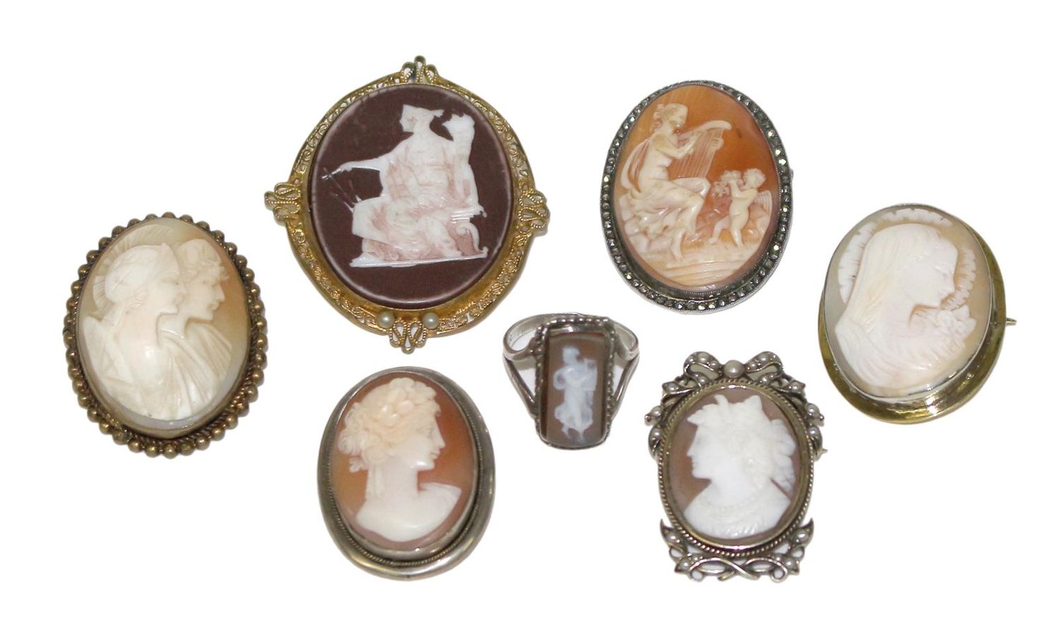 Große Abbildung Nr.1: 124-2217 Gemmen, Broschhänger.: (Schmuck, Anhänger)
