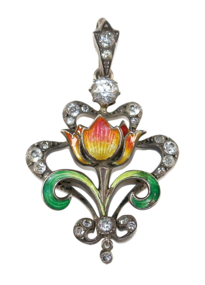 Große Abbildung Nr.1: 124-2220 Jugendstilanhänger.: (Schmuck, Anhänger)