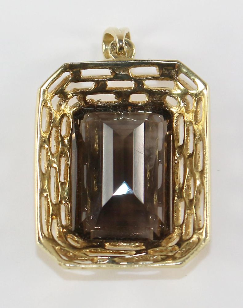 Große Abbildung Nr.3: 124-2226 Prächtiger Rauchtopas: (Schmuck, Anhänger)