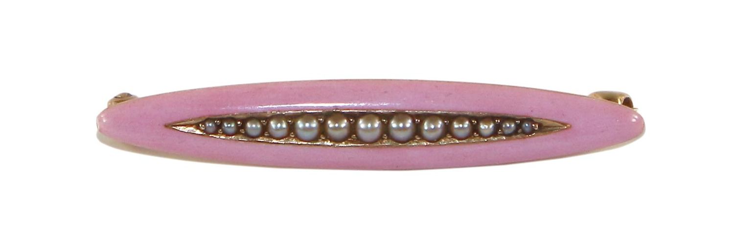 Große Abbildung Nr.1: 124-2244 Jugendstilbrosche 585 GG.: (Schmuck, Broschen)