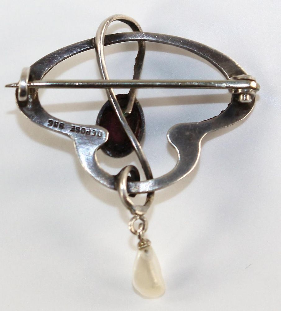 Große Abbildung Nr.2: 124-2249 Pforzheim Jugendstilbrosche: (Schmuck, Broschen)
