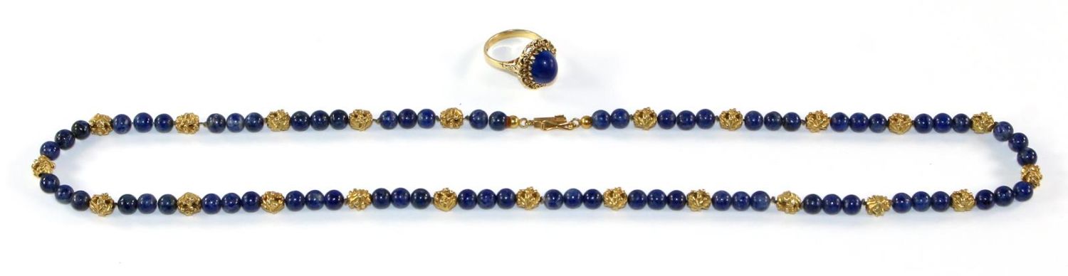 Große Abbildung Nr.1: 124-2254 Collier u. Ring: (Schmuck, Colliers)