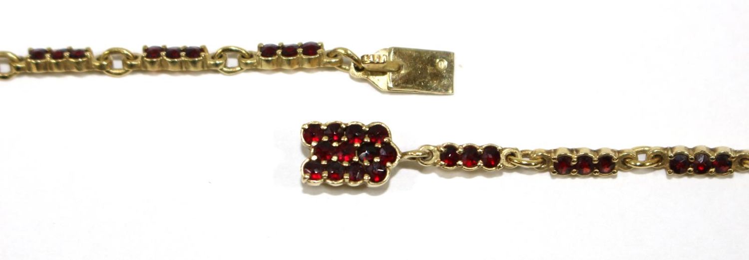 Große Abbildung Nr.2: 124-2256 Granatcollier Böhmen.: (Schmuck, Collier)