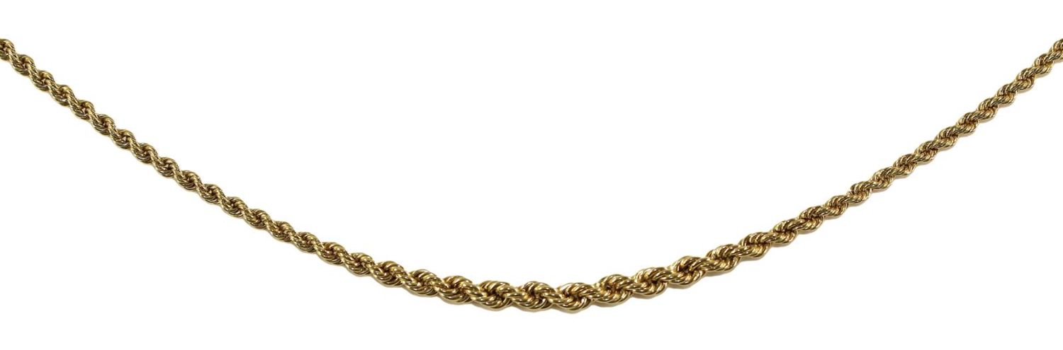 Große Abbildung Nr.1: 124-2259 Kordelkette 585 GG: (Schmuck, Colliers)