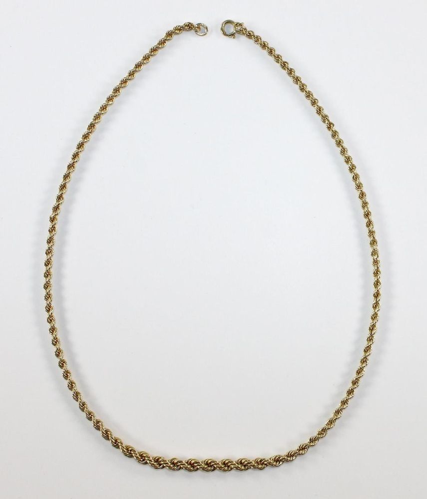 Große Abbildung Nr.2: 124-2259 Kordelkette 585 GG: (Schmuck, Colliers)
