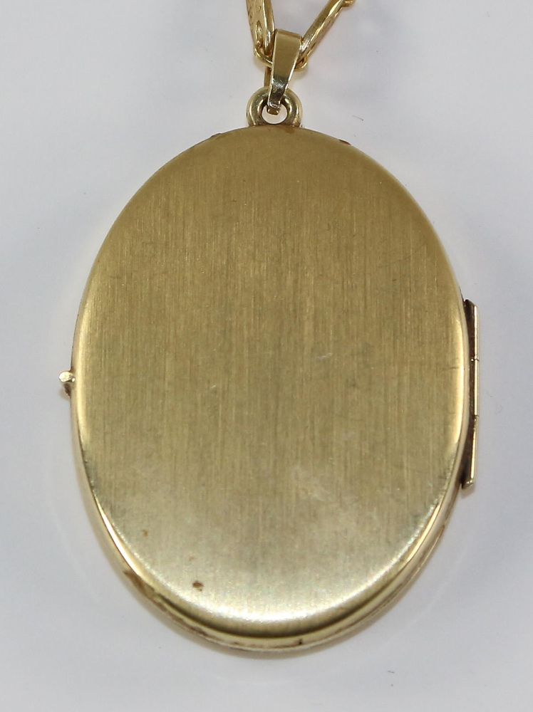 Große Abbildung Nr.3: 124-2261 Medaillon 585 GG: (Schmuck, Colliers)