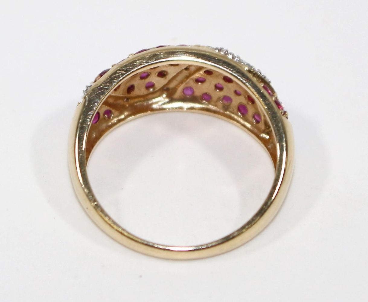 Große Abbildung Nr.2: 124-2276 Damenring 585 GG.: (Schmuck, Ringe)
