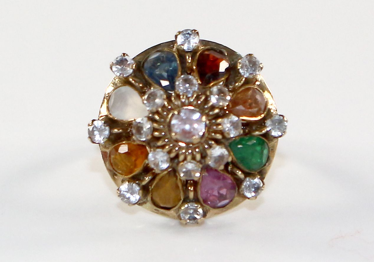 Große Abbildung Nr.2: 124-2277 Damenring 585 GG: (Schmuck, Ringe)
