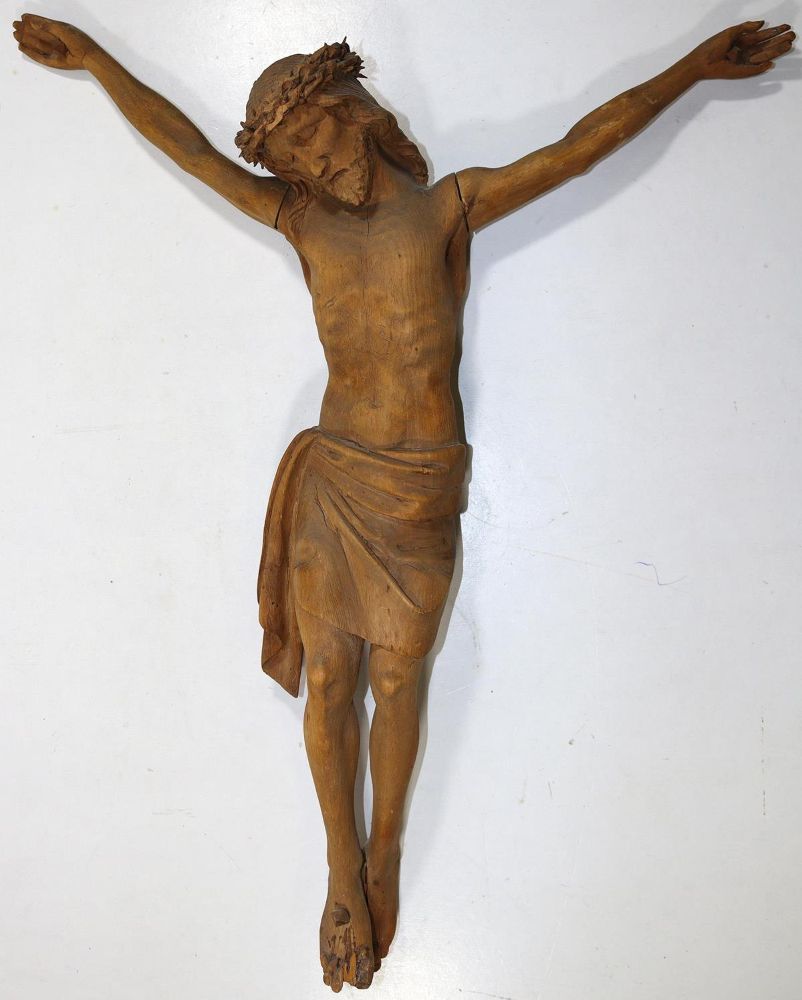 Große Abbildung Nr.1: 124-2364 Korpus Christi 19.Jh.: (Volkskunst, Religiöse Volkskunst)
