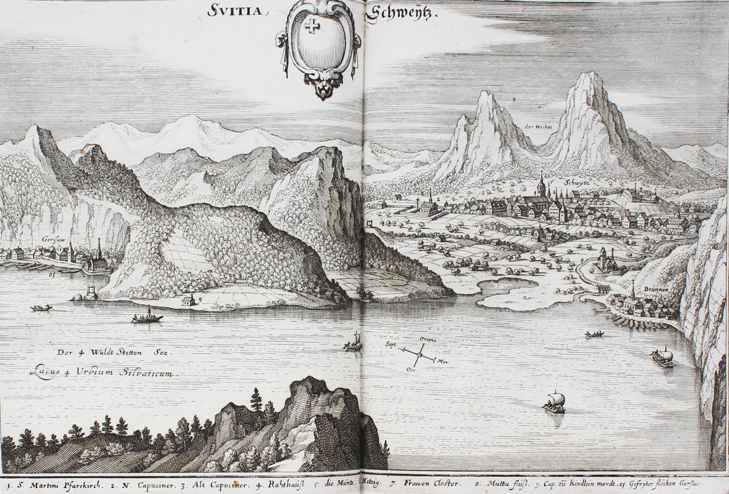Große Abbildung Nr.1: 124-239 (Zeiller,M.).: (Merian, Schweiz)
