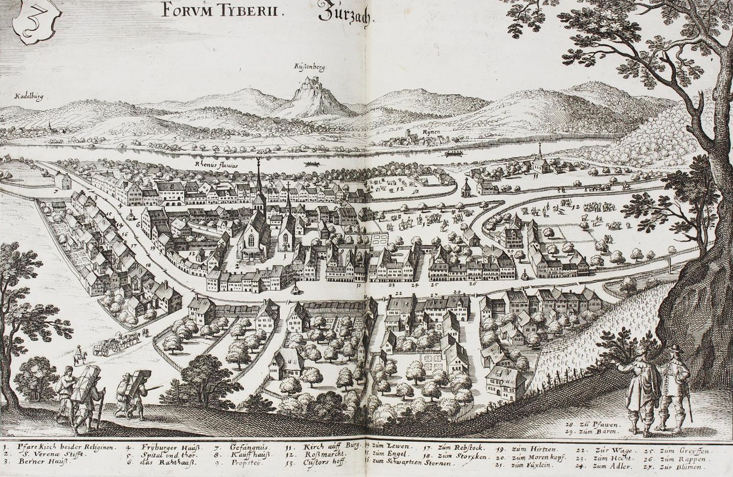 Große Abbildung Nr.6: 124-239 (Zeiller,M.).: (Merian, Schweiz)