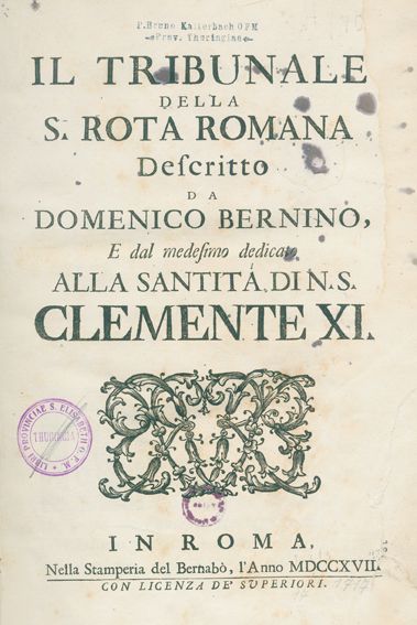 Große Abbildung Nr.1: 124-24 Bernino,D.: (Alte Drucke, Handschriften und Theologie)