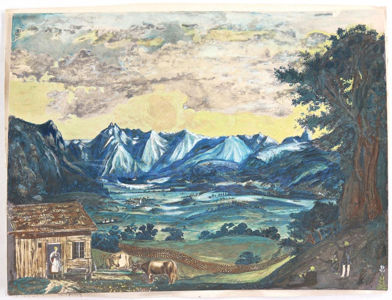Große Abbildung Nr.1: 124-2441 Berglandschaft.: (Varia)