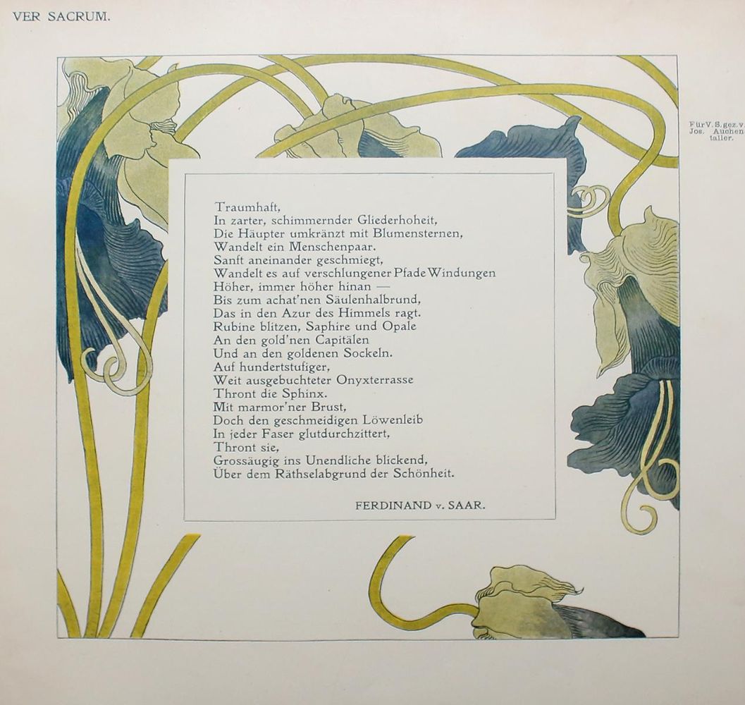 Große Abbildung Nr.3: 124-2487 Sammlung: (Varia, Jugendstil)