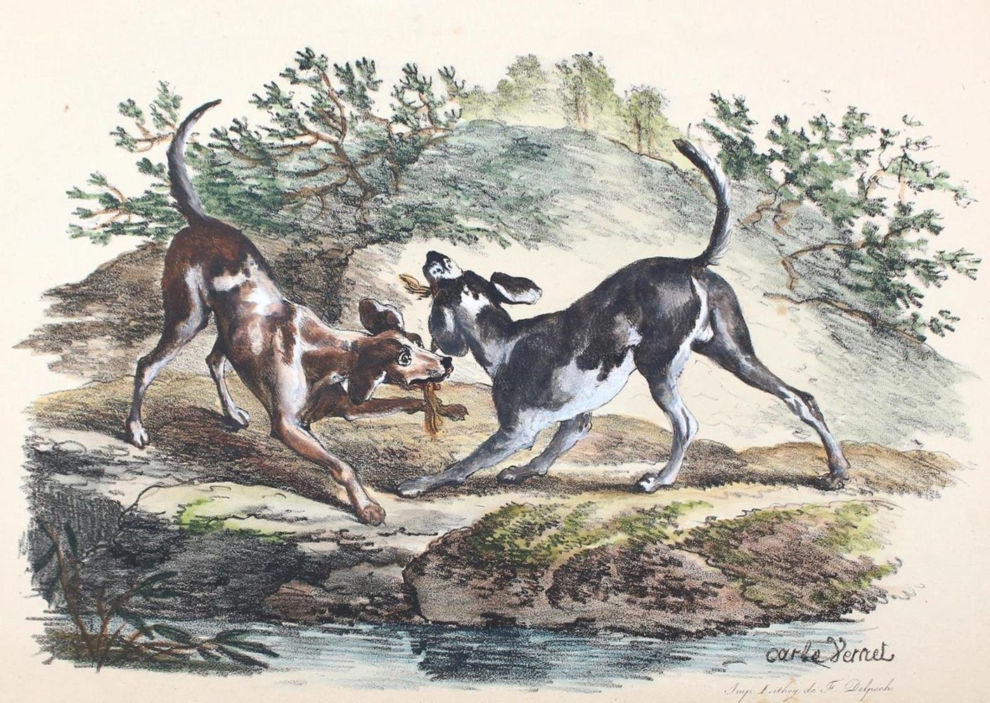 Große Abbildung Nr.4: 124-2504 Delpech, Francois-Séraphin: (Varia, Kynologie)