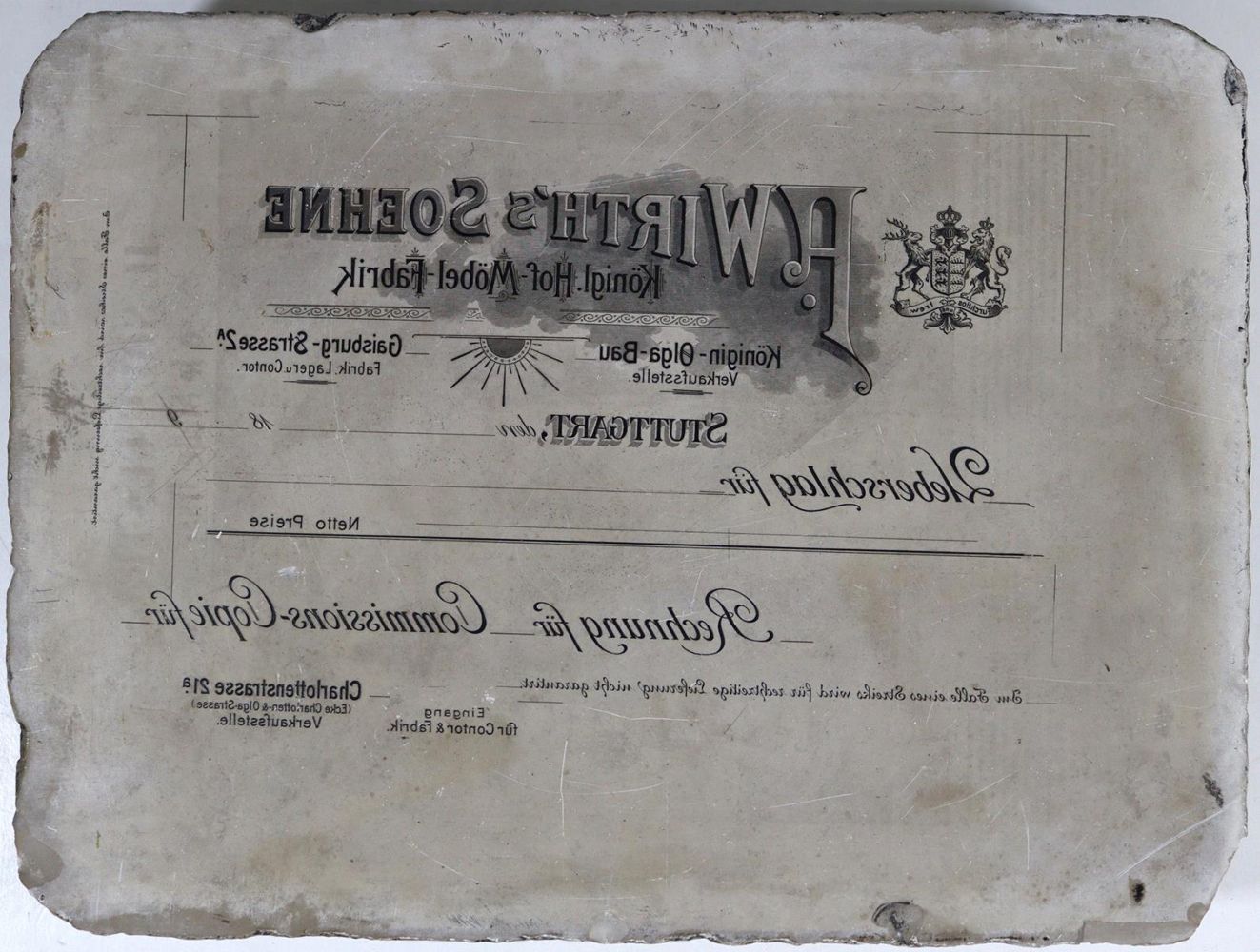 Große Abbildung Nr.1: 124-2505 Lithographie-Stein.: (Varia)