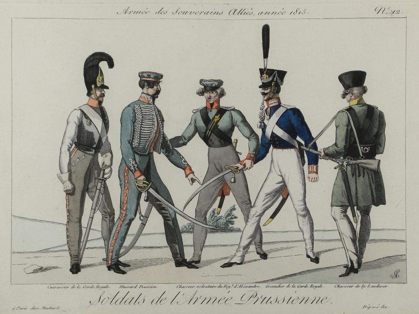 Große Abbildung Nr.12: 124-2519 Preußische Armee.: (Varia, Militaria)