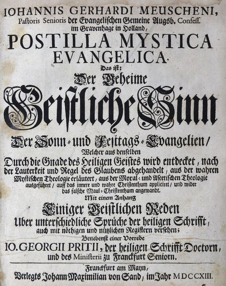 Große Abbildung Nr.1: 124-252 Meuschen,J.G.: (Alte Drucke, Handschriften und Theologie)