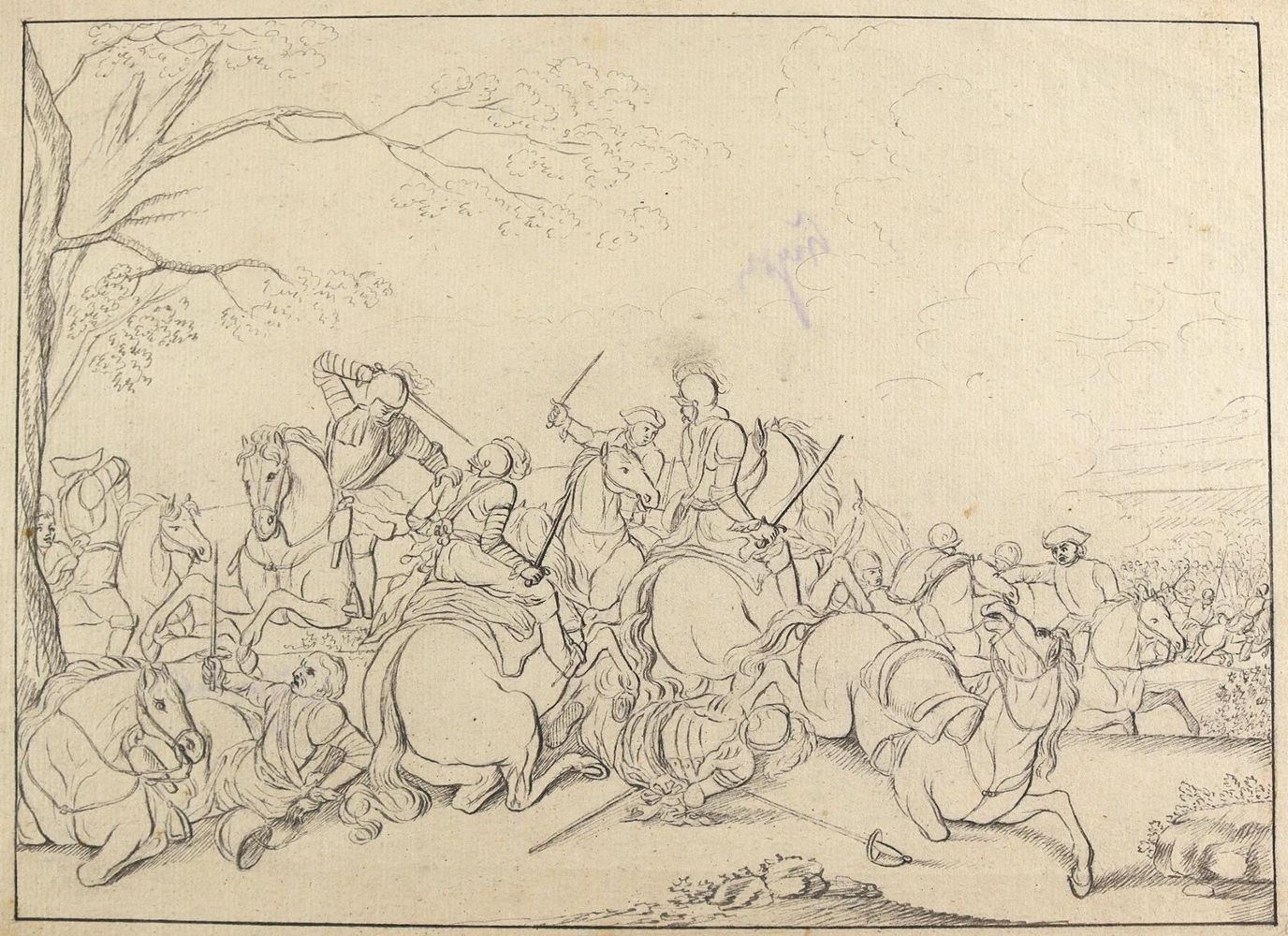 Große Abbildung Nr.1: 124-2522 Schlachtendarstellung.: (Varia, Militaria)