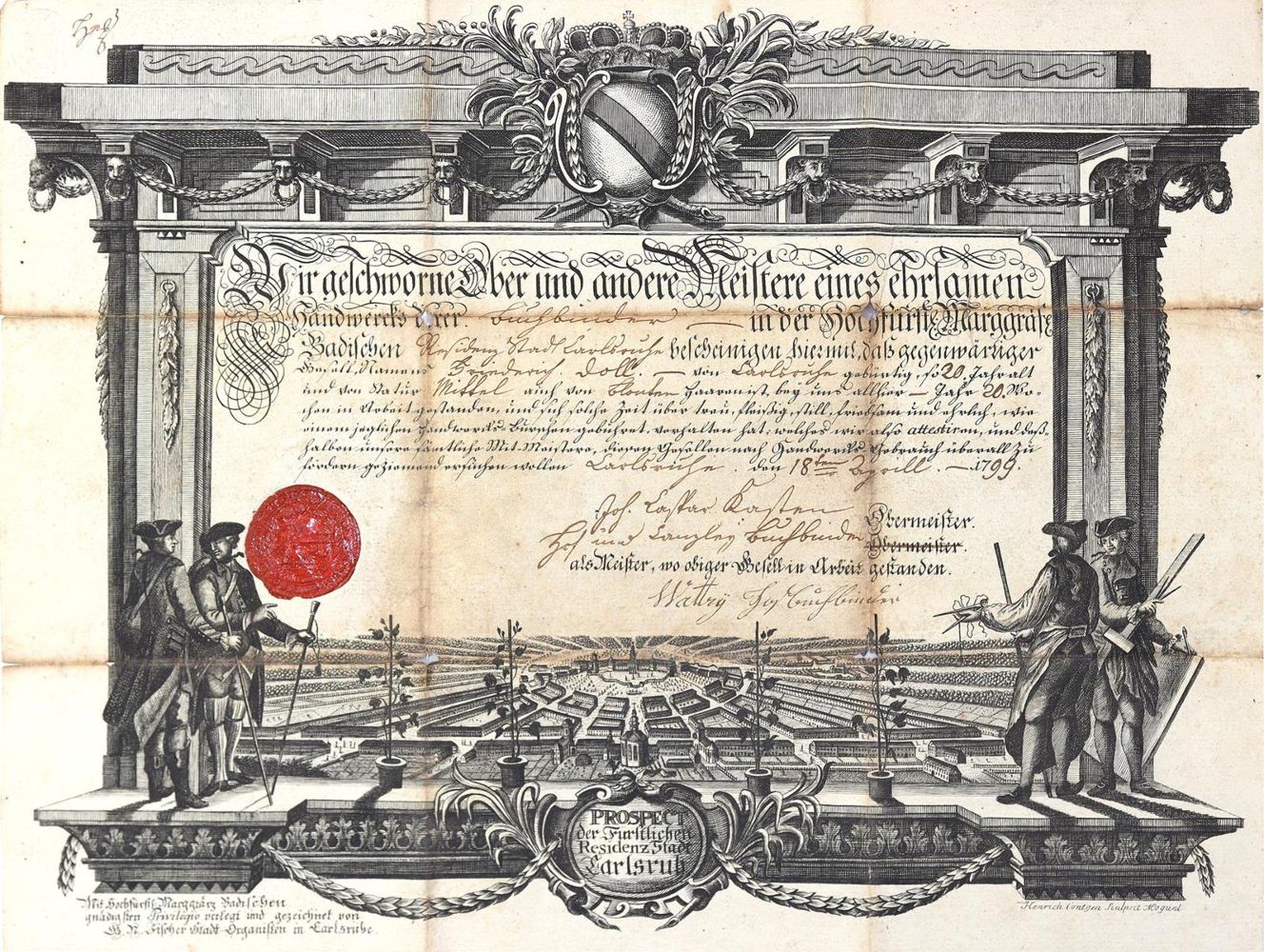 Große Abbildung Nr.1: 124-2624 Karlsruhe.: (Deutschland)