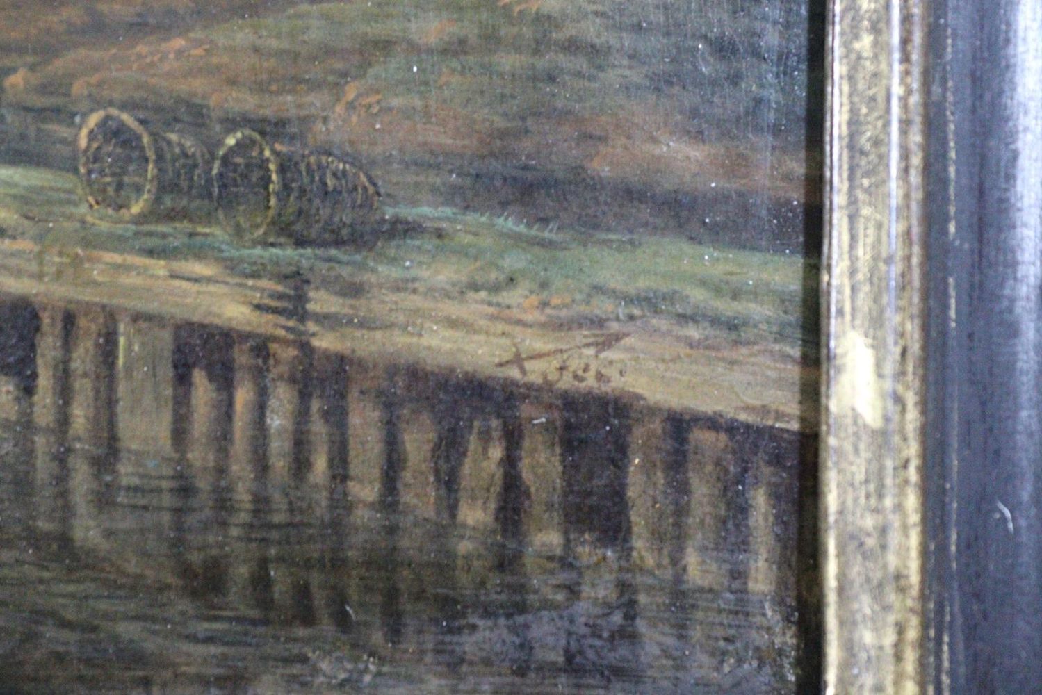 Große Abbildung Nr.2: 124-2648 Deutscher Landschaftsmaler.: (Deutschland, Rhein)