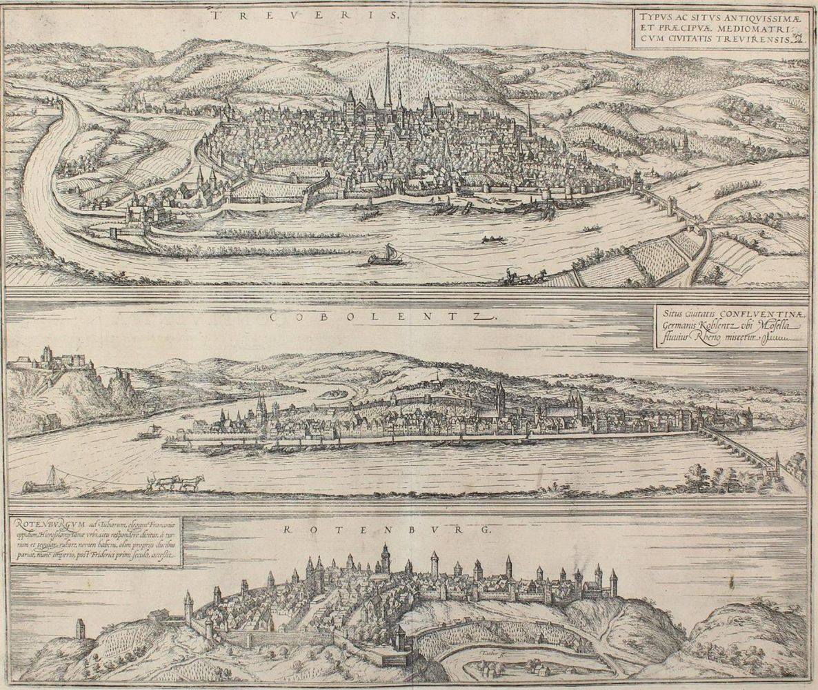 Große Abbildung Nr.1: 124-2668 Trier, Koblenz, Rothenburg o.b. Tauber.: (Deutschland)