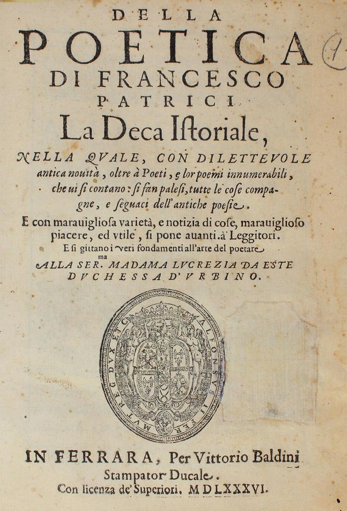 Große Abbildung Nr.1: 124-274 Patricius (Patrizi da Cherso),F.: (Alte Drucke, Handschriften und Theologie)