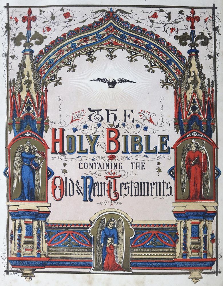 Große Abbildung Nr.1: 124-28 Biblia Anglica.: (Bibeln)